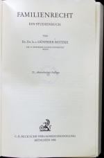 Günther Beitzke: Familienrecht.