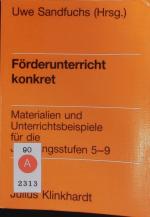 Uwe Sandfuchs: Förderunterricht konkret.