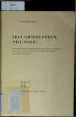 Seid Umschlungen, Millionen!.