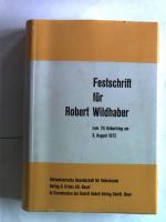 Walter Escher: Festschrift für Robert Wi