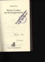 Manfred Heim: Kleines Lexikon der Kirche
