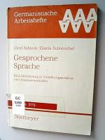 Schank, Gerd und Gisela Schoenthal: Gesp Schank, Gerd und Gisela Schoenthal: Gesp