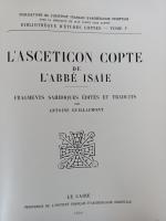 L'asceticon copte de l'Abbé Isaïe. Fragments sahidiques. Außerdem Kaphalia Band 1, 2. Hälfte