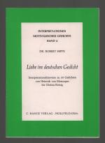 Interpretationen motivgleicher Gedichte Band 4 /Liebe im deutschen Gedicht --Interpretationshinweise zu 35 Gedichten