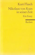 Kurt Flasch: Nikolaus von Kues in seiner