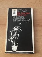 Wolfgang Borchert: Die traurigen Geranie Wolfgang Borchert: Die traurigen Geranie