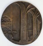 Köln. St. Peter. 1977. [Bronzerelief / bronze plaque].