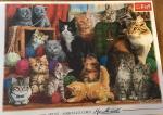Niedliches Katzen & Kätzchen Puzzle Tref