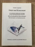 Giselher Langscheid: Vokal und Konsonant Giselher Langscheid: Vokal und Konsonant
