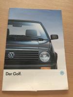 Volkswagen VW "Der Golf" Prospekt und Preisliste für Modelljahr 1991