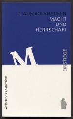 Claus Rolshausen: Macht und Herrschaft. Claus Rolshausen: Macht und Herrschaft.