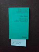 1 grünes Reclam-Bändchen: " Max Frisch, Biedermann und die Brandstifter "