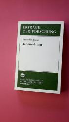 Boesler, Klaus A: RAUMORDNUNG. Boesler, Klaus A: RAUMORDNUNG.