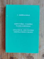 Lietuviski - Vokiski Pasikalbejimai - Litauisch - Deutsches Gesprachsbuchlein