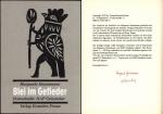 Blei im Gefieder. Du plomb dans le plumage. Ein Paris-Gedicht. - Übersetzt von Henry Fagne. Mit Holzschnitten von HAP Grieshaber.