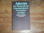 Adorno, Theodor W.: Gesammelte Schriften