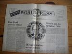 WORLD AND PRESS - Dezember 1975 - Wahl FORD for President USA - Englisch mit Vokabeln