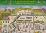 Wimmel-Rahmenpuzzel Bahnhof im Sommer