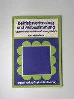 Betriebsverfassung und Mitbestimmung - Grundriss des Betriebsverfassungsrecht