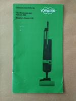 Vorwerk Handstaubsauger Kobold 120 - Teppich-Bürste 340 Gebrauchsanleitung