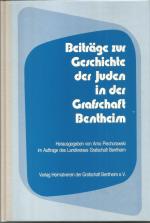 Beiträge zur Geschichte der Juden in der Grafschaft Bentheim