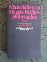 Hegel, Georg Wilhelm Friedrich / Riedel, Hegel, Georg Wilhelm Friedrich / Riedel,