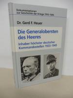 Heuer; Dr. gerd F.: Die Generalobersten Heuer; Dr. gerd F.: Die Generalobersten