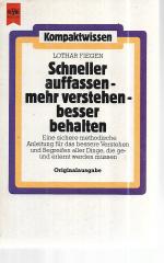 Lothar Fiegen: Besser lernen mit Methode