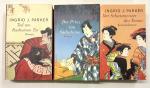 3 Bücher Kriminalromane von Ingrid J. Parker: 1. Tod am Rashomon Tor 2. Der Prinz von Sadoshima 3. Der Schatzmeister des Tenno