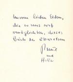 André Gide - Paul Valery: Briefwechsel 1890-1942. Eingeleitet und kommentiert von Robert Mallet, ins Deutshe übertragen von Paul und Hella Noack - Mit schöner eigenh. WIDMUND der Übersetzer.