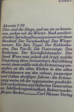 Hans Bender: Akzente 1970