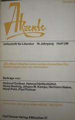 Hans Bender: Akzente 1969