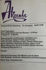 Hans Bender: Akzente 1966
