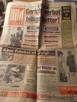 Bild - Zeitung vom 5. Juli 1962. Hamburger Ausgabe