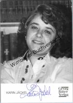 Karin Jäckel: Original Autogramm Karin J