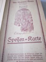 L. Waller: Speisen-Karte Alt-Bremer-Haus
