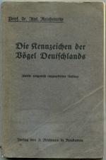 Die Kennzeichen Der Vögel Deutschlands