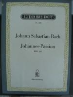 gebundener Klavierauszug Johannes-Passion von J. S. Bach