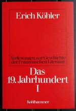 Das 19. Jahrhundert I - hrsg. v. H. Krauß u. D. Rieger