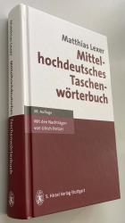 Mittelhochdeutschen Taschenwörterbuch