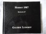 Kunstkatalog 47 der Galerie Ludorff Düsseldorf für Herbst 1987