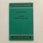 Edmund Husserl: V. (Fünfte) Logische Unt