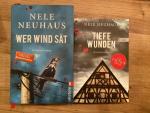 2-Bücher: 1.Wer Wind sät  (9783548283517 , 2011), 2. Tiefe Wunden  (9783548609027 , 2011)