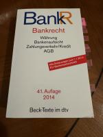 Johannes Consbruch: Bankrecht Johannes Consbruch: Bankrecht