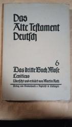 Martin Noth: Das Das dritte Buch Mose - 
