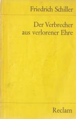 Friedrich Schiller: Der Verbrecher aus v Friedrich Schiller: Der Verbrecher aus v