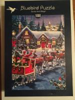 Puzzle 1000 Teile Bluebird Puzzle "Santa And Sleigh"