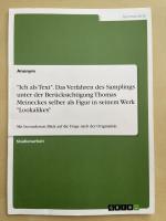 "Ich als Text". Das Verfahren des Sampli