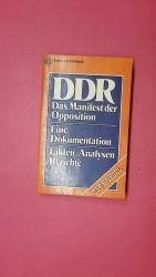 DDR 11204. d. Manifest d. Opposition ; e. Dokumentation ; Fakten, Analysen, Berichte