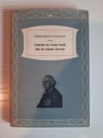 Friedrichs des Großen Schrift über die deutsche Literatur